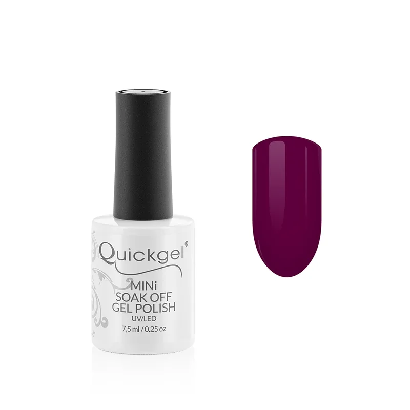 Quickgel No 897 - Purple Plum Mini Ημιμόνιμο Βερνίκι νυχιών 7,5ml