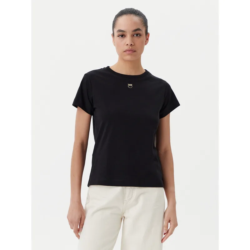 PINKO T-Shirt 100373 A2OG Μαύρο Regular Fit