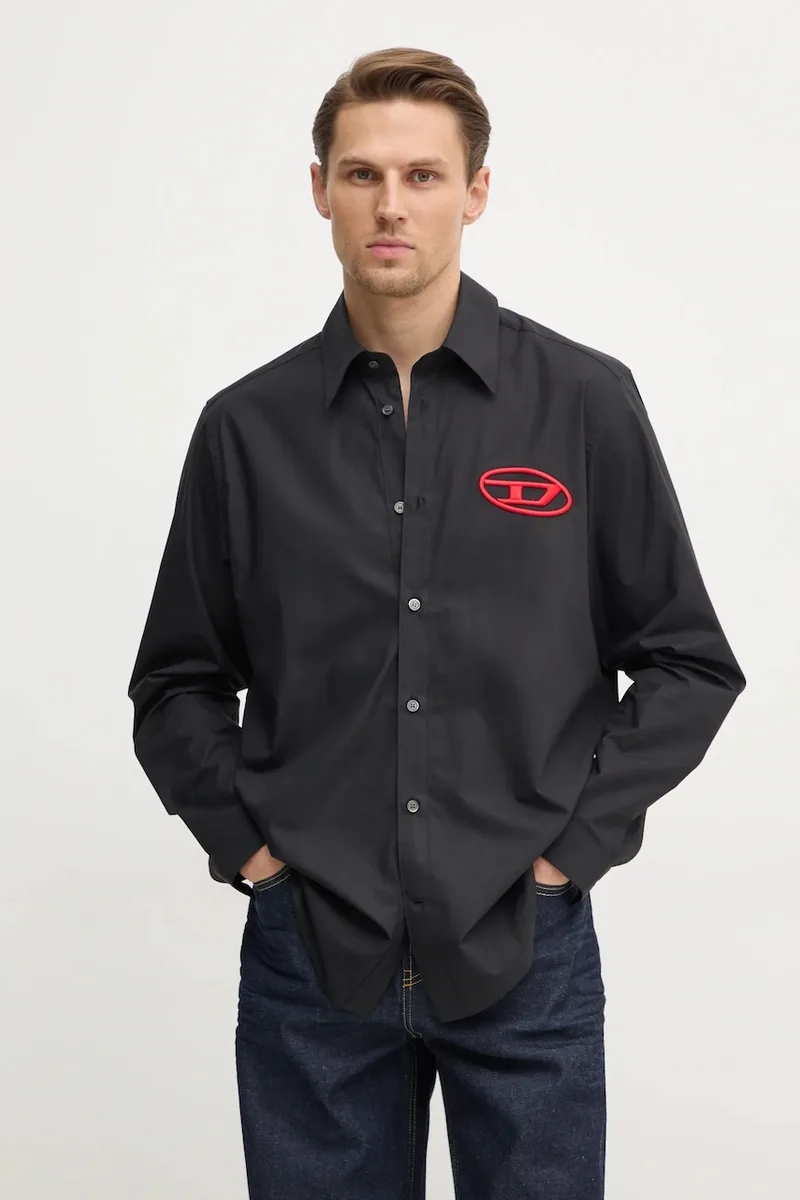 Diesel Βαμβακερό πουκάμισο Diesel S-SIMPLY-D SHIRT