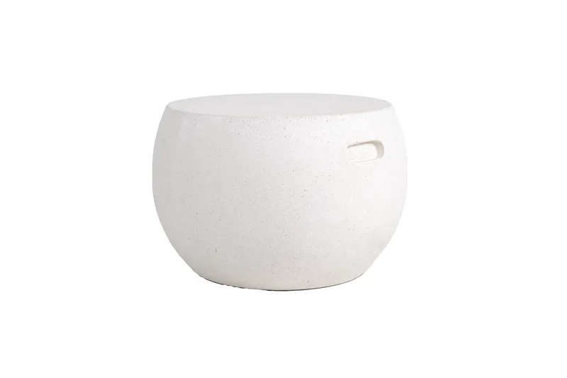 Τραπέζι Καθιστικού Rieti Terazzo White Round (44x44x34) Soulworks 0800047