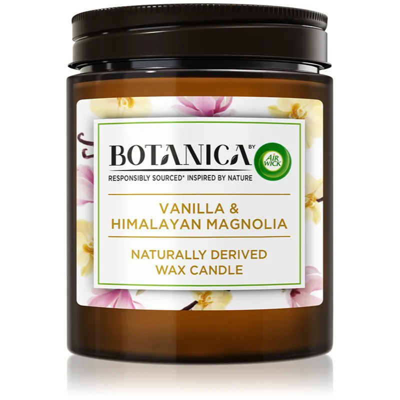 Air Wick Botanica Vanilla & Himalayan Magnolia διακοσμητικά κεριά 205 γρ