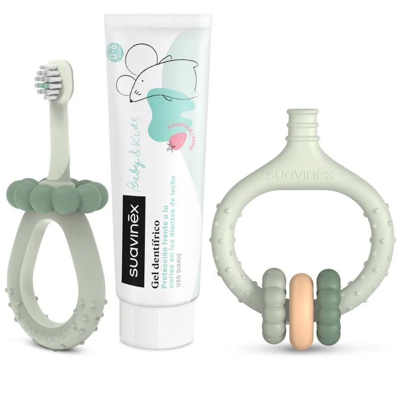 Suavinex Baby & Kids My First Dental Care Set σετ δώρου για μωρά και παιδιά Green