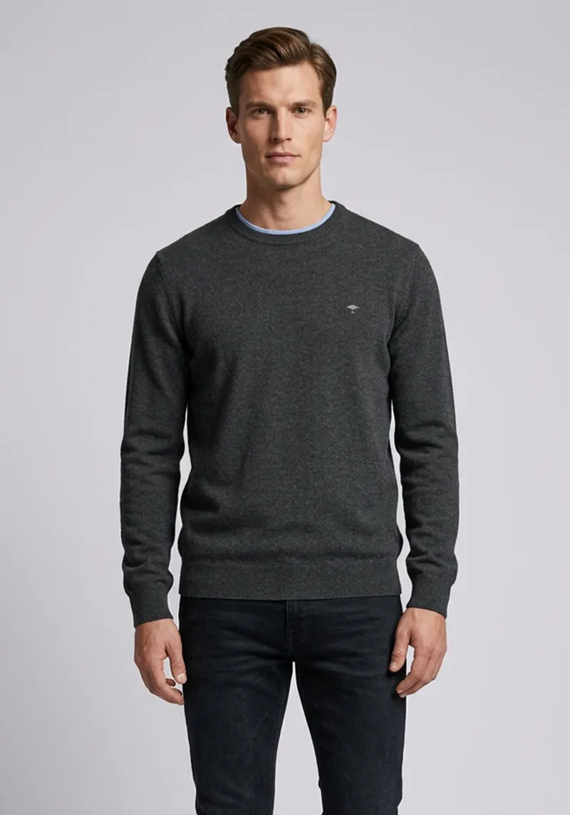 Fynch Hatton Pullover Basic - 1220 800 979 Anthra
