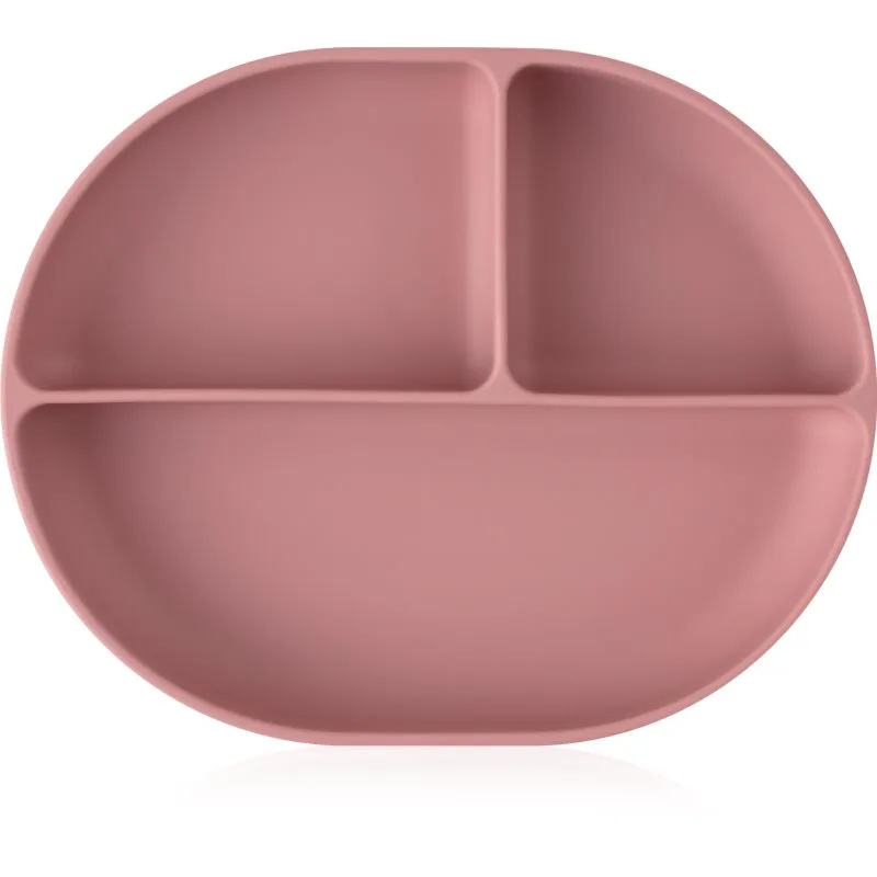 Petite&Mars Take&Match 6m+ πιάτο με χωρίσματα με βεντούζα Dusty Rose 1 τμχ