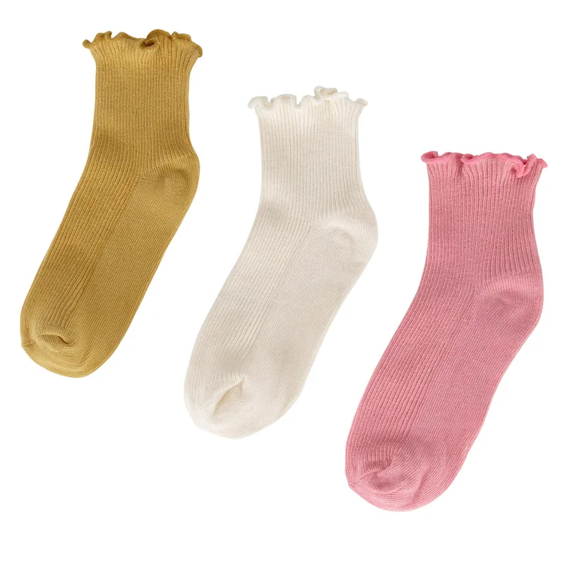 Κάλτσες κοντές JENNY 7KB-003-SS25 (3-pack) Κίτρινο