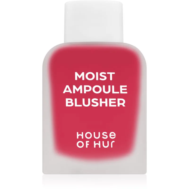 House of Hur Moist Ampoule Blusher υγρό ρουζ μίνι απόχρωση 02 Deep Plum 10 ml