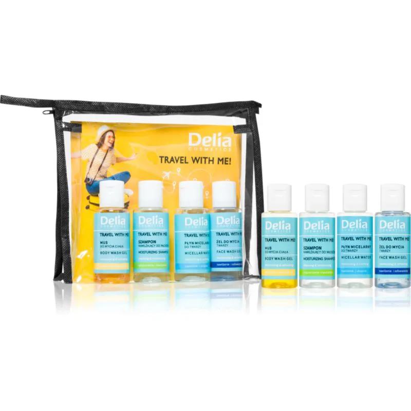 Delia Cosmetics Travel with me σετ ταξιδιού Για πρόσωπο, σώμα και μαλλιά