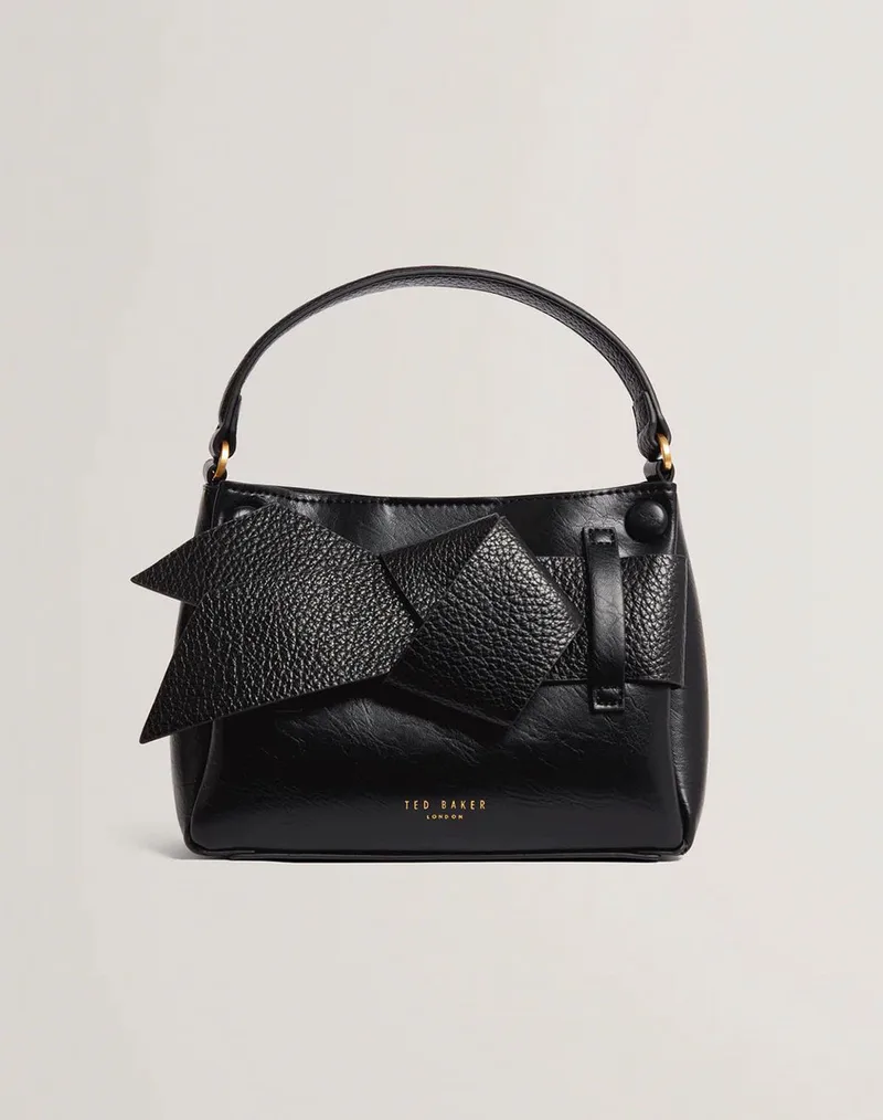 TED BAKER SSANSA Knot Bow Mini Top Handle Bag 282343-BLACK Black