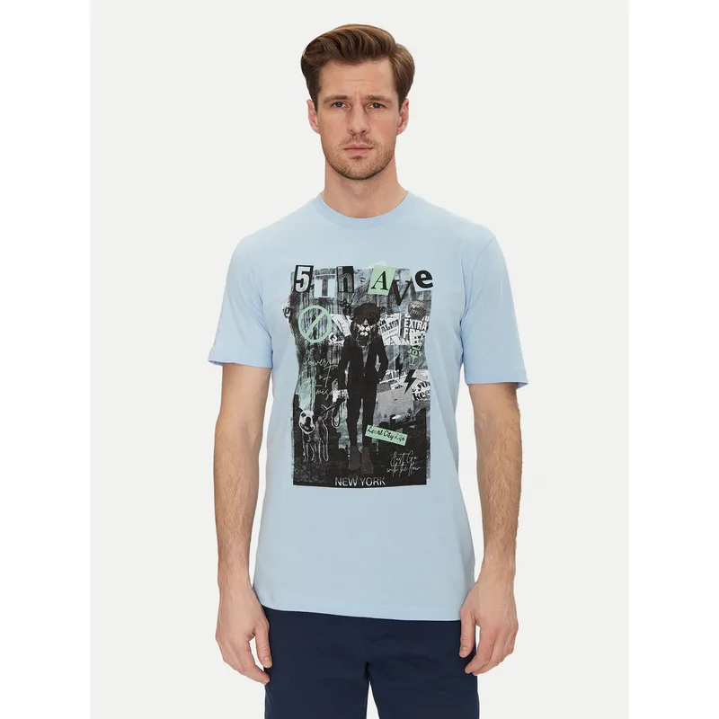 Blend T-Shirt 20717965 Μπλε Regular Fit
