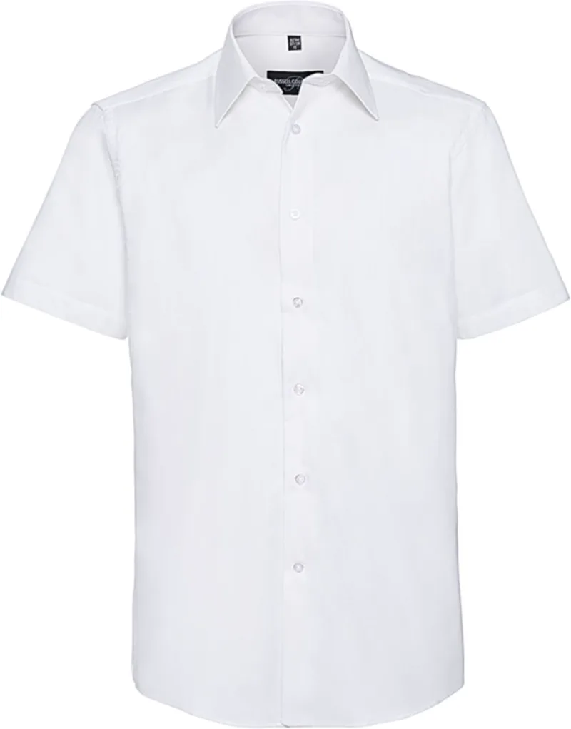 Κοντομάνικο Πουκάμισο R-923M Russell Tailored Fit Oxford White