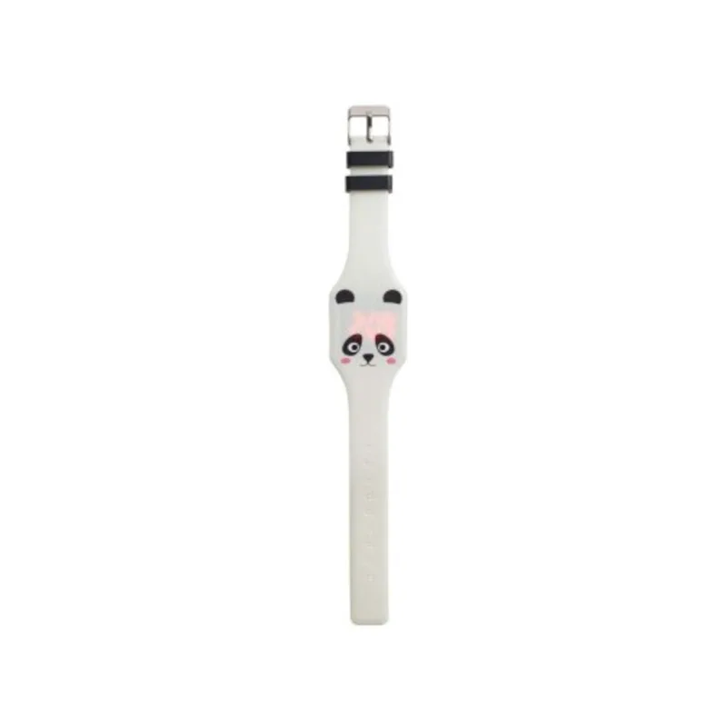 Παιδικό Ρολόι Χειρός Touch Watch Σιλικόνης Miquelrius Back2Fun Panda Λευκό