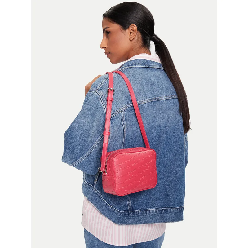 Τσάντα Tommy Jeans Tjw Must Aop Camera Bag AW0AW17865 Μπορντό