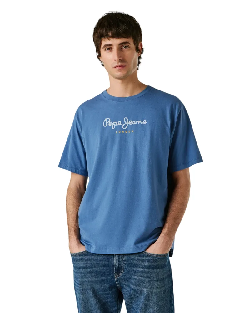 Pepe Jeans Eggo Ανδρικό T-Shirt PM5010178-576 Μπλε