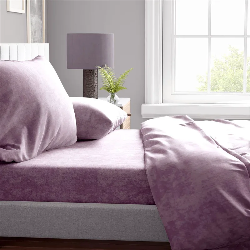 Σετ Σεντόνια 4τμχ Polycotton Μονά 160x240εκ. Shadow 25 Light Purple DimCol (Τύπος κατωσέντονου: Χωρίς Λάστιχο, Χρώμα: Μωβ, Ύφασμα: 70% Βαμβάκι-30% Polyester, Μέγεθος: Μονά) - DimCol - 33332223015