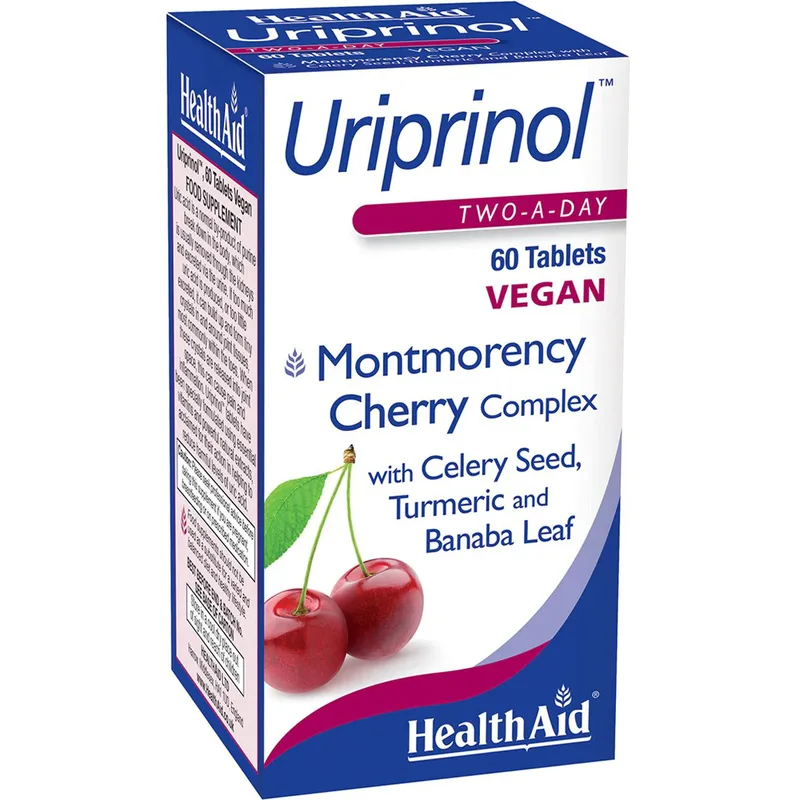 Health Aid Uriprinol Συμπλήρωμα Διατροφής Βιταμινών, Εκχυλίσματος Φρούτων & Βοτάνων για τον Έλεγχο των Επιπέδων Ουρικού Οξέος με Αντιοξειδωτικές Ιδιότητες 60tabs