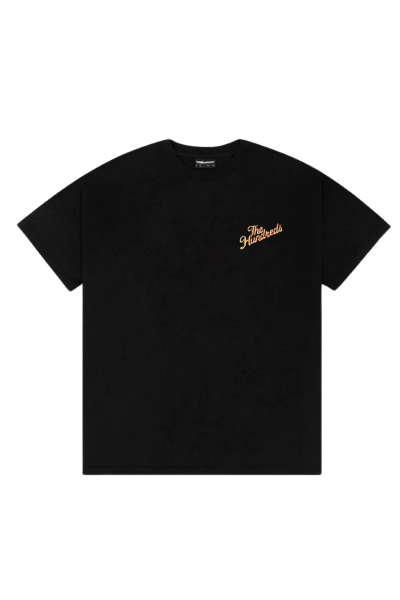 THE HUNDREDS T-Shirts Snake Slant T-Shirt - ΜΑΥΡΟ -T25P101010-BLACK