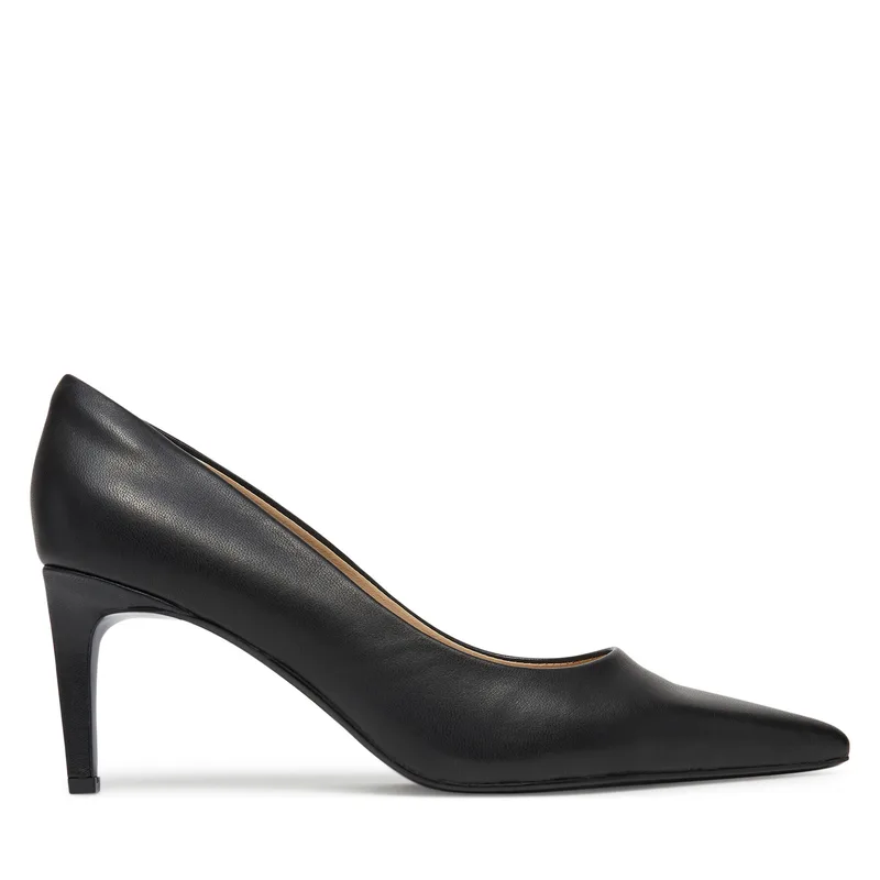 Γόβες Calvin Klein Pump 70 Pointy Hw Bar Lth HW0HW02561 Μαύρο