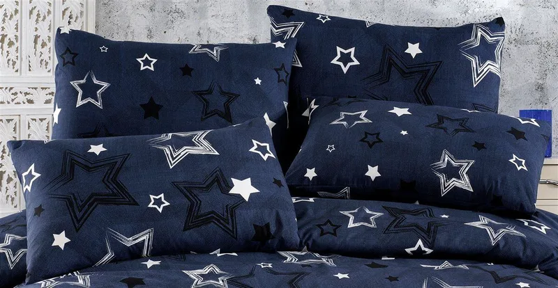 Μαξιλαροθήκη Φάκελος Polycotton 50x70εκ. Γαλαξίας 307 Dark Blue Dimcol (Χρώμα: Μπλε, Ύφασμα: 70% Βαμβάκι-30% Polyester) - DimCol - 33311647026