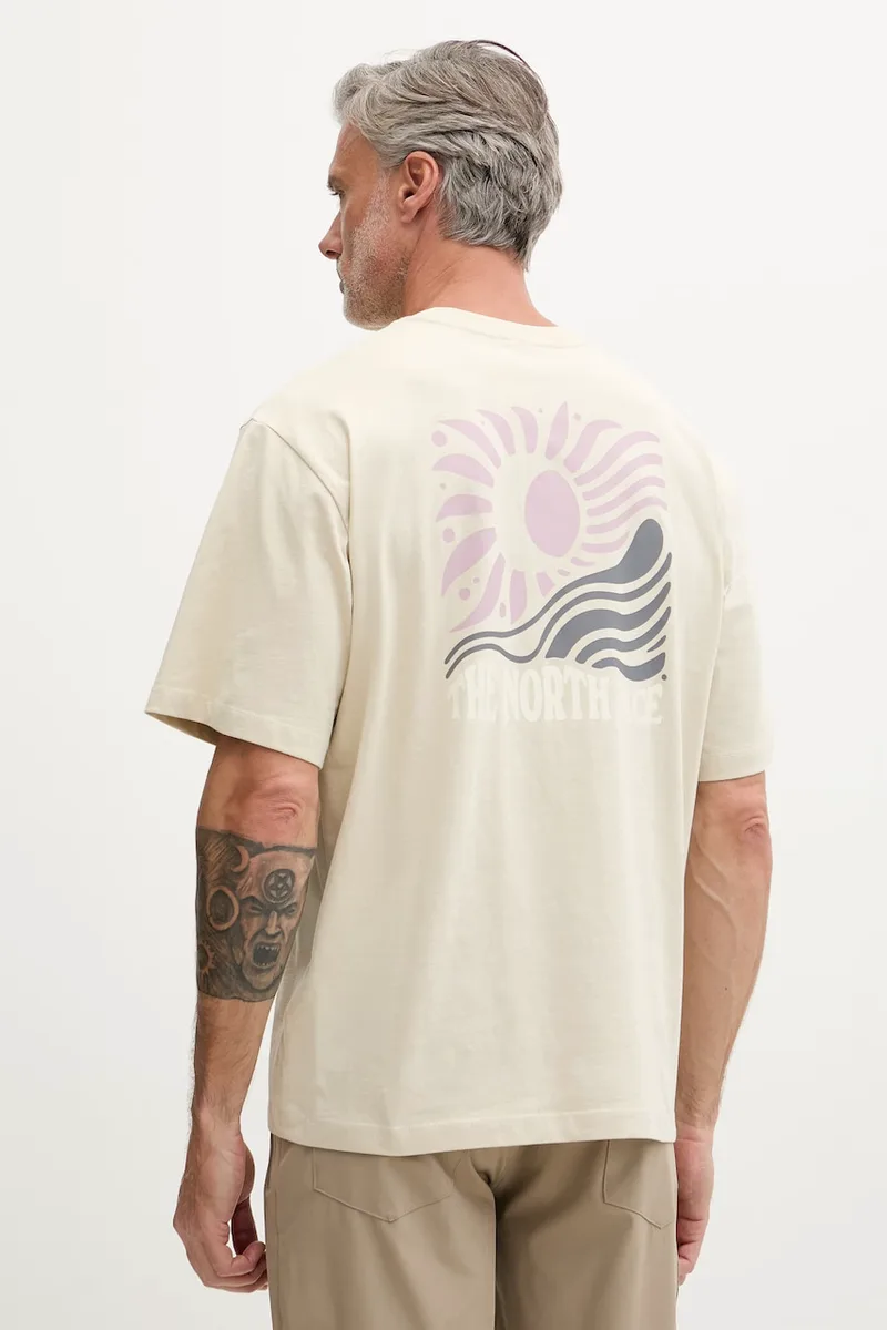 The North Face t-shirt ανδρικό βαμβακερό SUN OVERSIZE