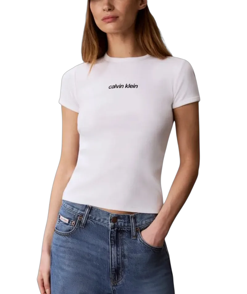 Γυναικείο T-shirt Λευκό Calvin Klein LV047G816G-YAF