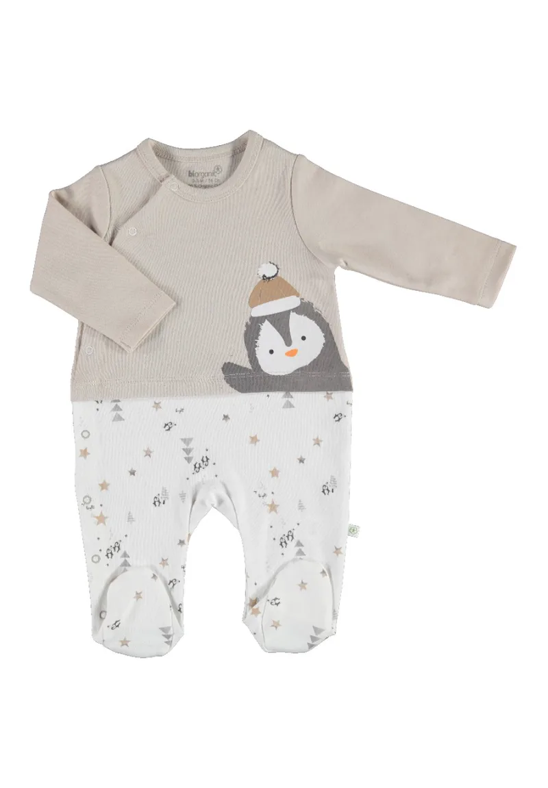 Φορμάκι βρεφικό Biorganic Frozen Penguins Ecru 60557A