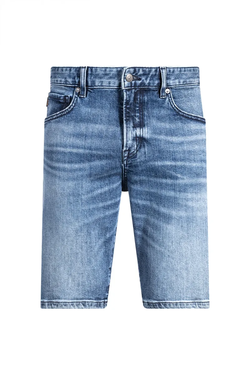 BOSS CASUAL ΒΕΡΜΟΥΔΑ JEANS REGULAR FIT RE MAINE SHORTS BO ΜΠΛΕ
