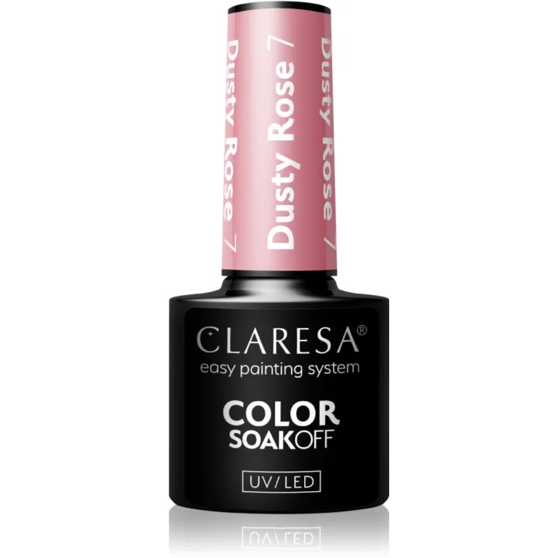 Claresa SoakOff UV/LED Color Dusty Rose τζελ βερνίκι νυχιών απόχρωση 7 5 γρ