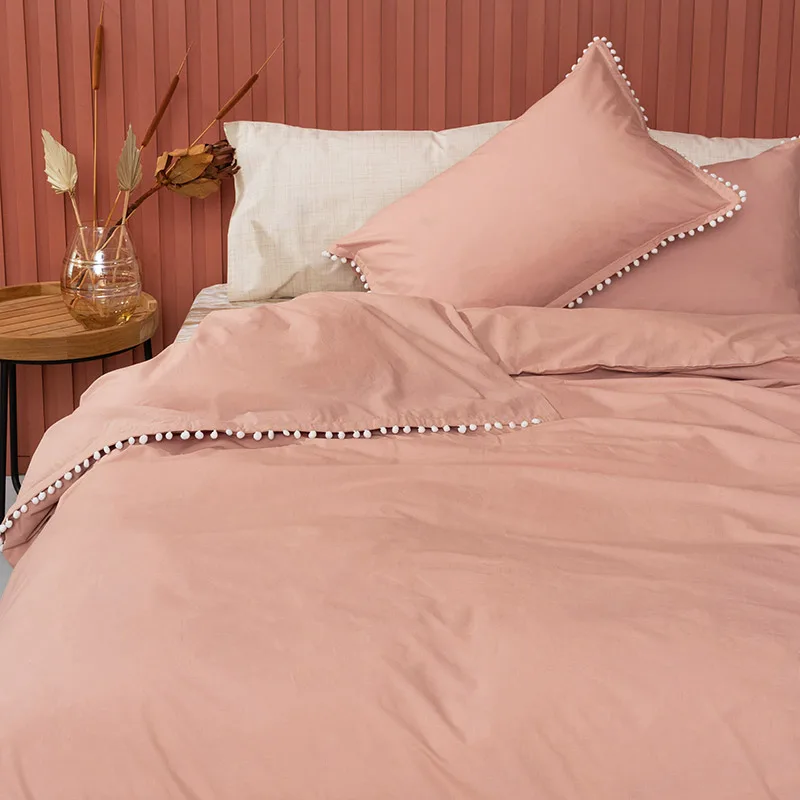 Παπλωματοθήκη Μεμονωμένη Μονή 170X240 Palamaiki Pon-Pon Rose (170x240)