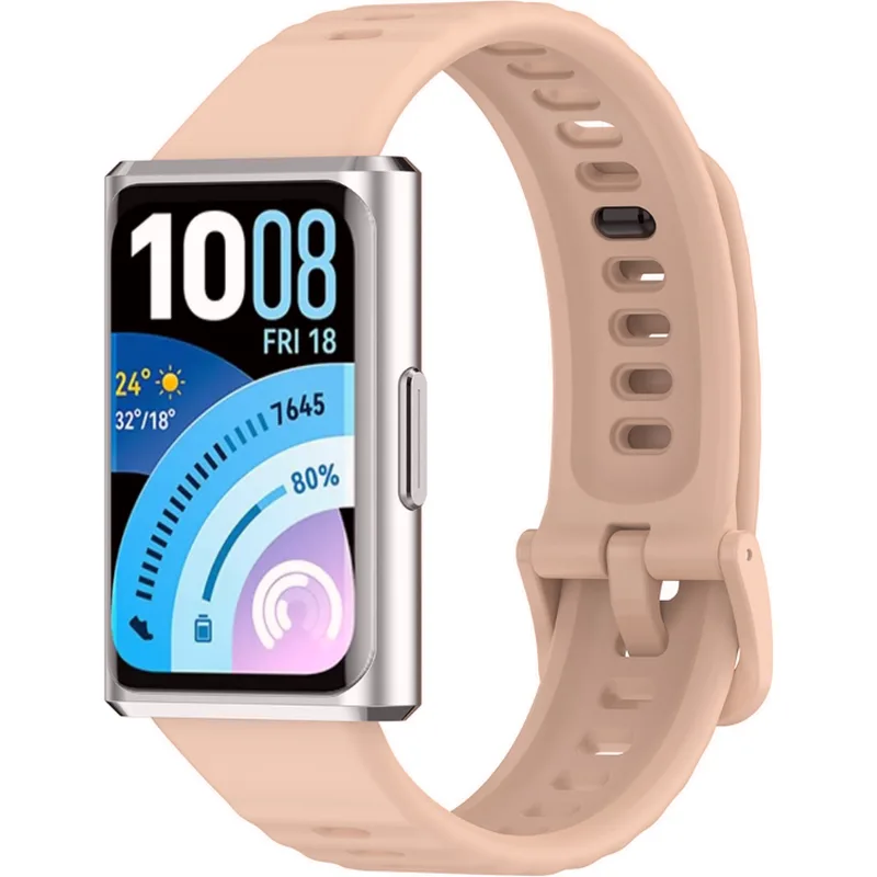 Λουράκι Huawei Band 11 / Band 11 Pro Techsuit Watchband W082 Σιλικόνης - Μπεζ (5949419363557)