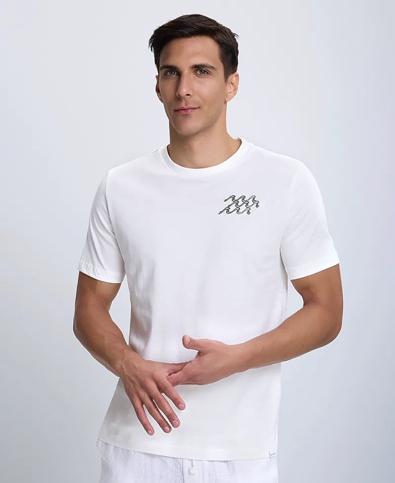 T-Shirt με Στάμπα Modern Fit