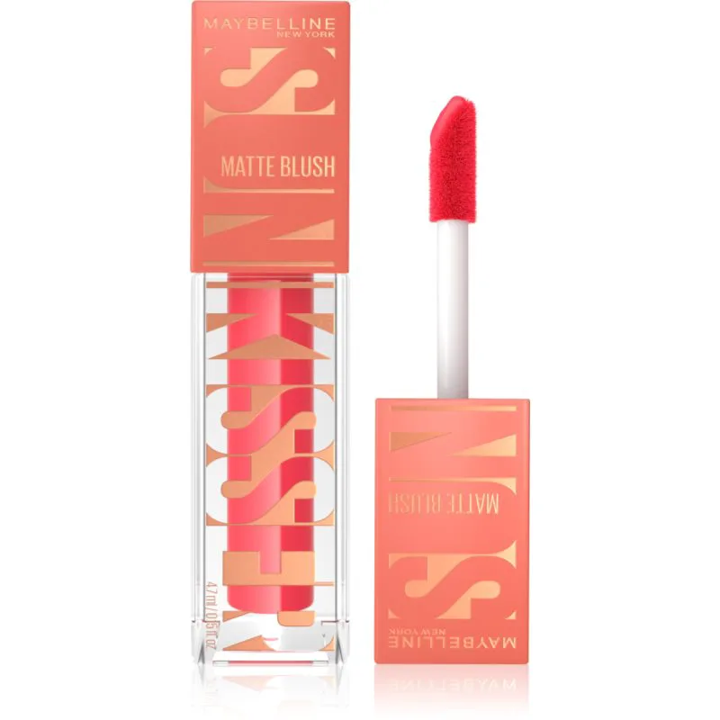 MAYBELLINE NEW YORK Sunkisser Matte υγρό ρουζ με ματ αποτελέσματα απόχρωση 30 Ροζ Mirage 4.7 ml
