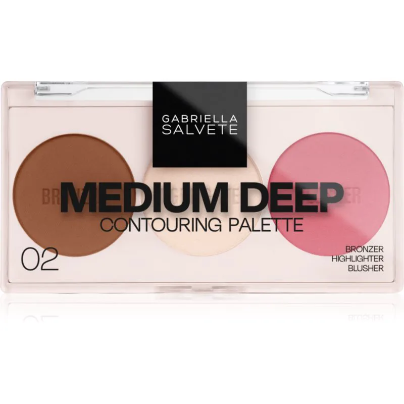 Gabriella Salvete Contouring Palette μικρή παλέτα περιγράμματος απόχρωση 02 Medium Deep 9 γρ