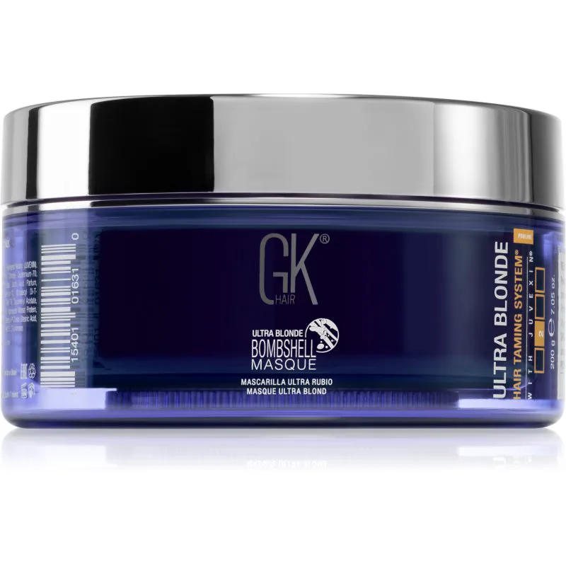 GK Hair Bombshell Masque Μάσκα με τεχνολογία bonding color για ξανθά μαλλιά απόχρωση Ultra Blonde 200 γρ