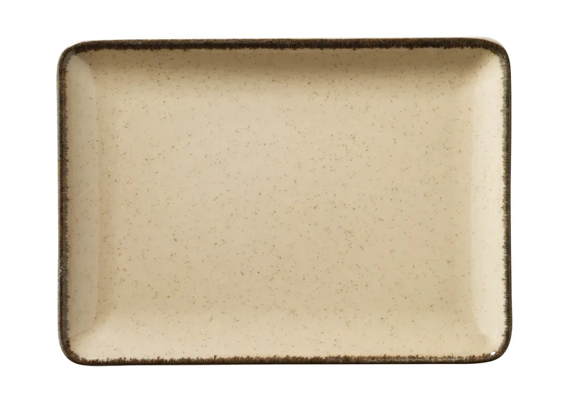 Πιατέλα Σερβιρίσματος Πορσελάνης Tan Cinnamon Kutahya 18x13εκ. KXOD24018 (Σετ 2 Τεμάχια) (Υλικό: Πορσελάνη, Χρώμα: Κανέλας) - KUTAHYA PORSELEN - KXOD24018