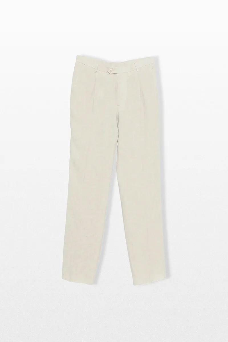 ETRO Ανδρικό Μπεζ Pleated Trousers