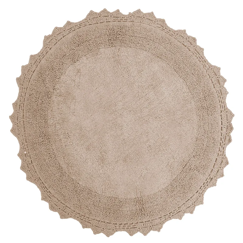 Πατάκι Μπάνιου Φ60 Anna Riska Lace Λινό (Φ60)