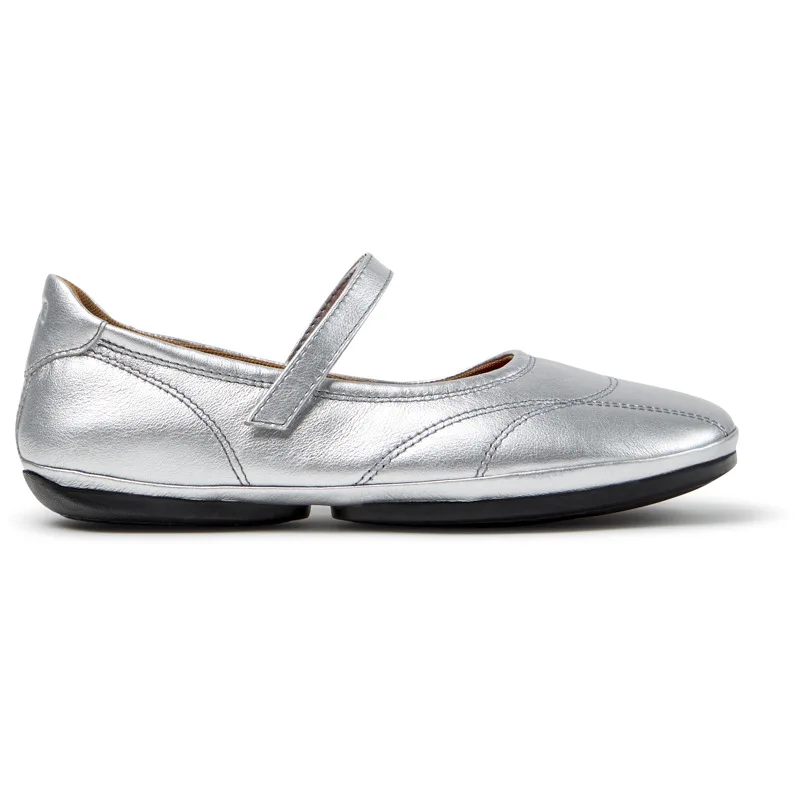 CAMPER Right Nina - Μπαλαρίνες Για Γυναικεία - Γκρι, Μέγεθος 38, Smooth leather