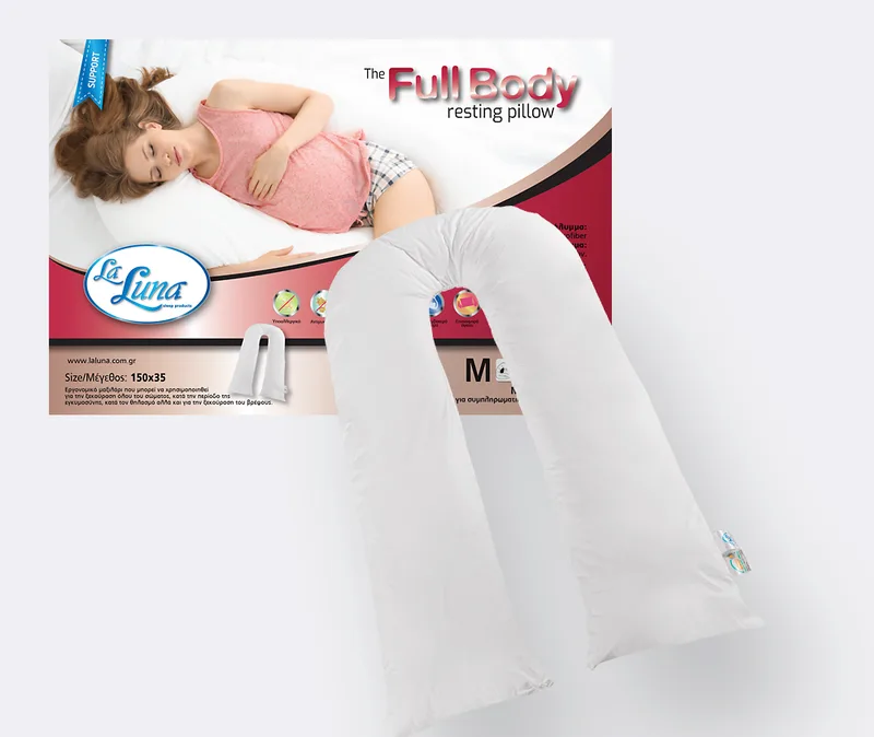 Μαξιλάρι ύπνου ανατομικό (150Χ35) FULL BODY PILLOW, LA LUNA