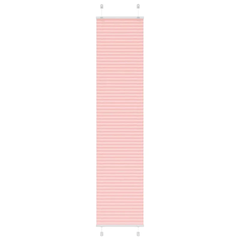 vidaXL Πλισέ Στόρι Ροζ 45x200 εκ. Πλάτος Υφάσματος 44,4 εκ. Πολυεστέρας