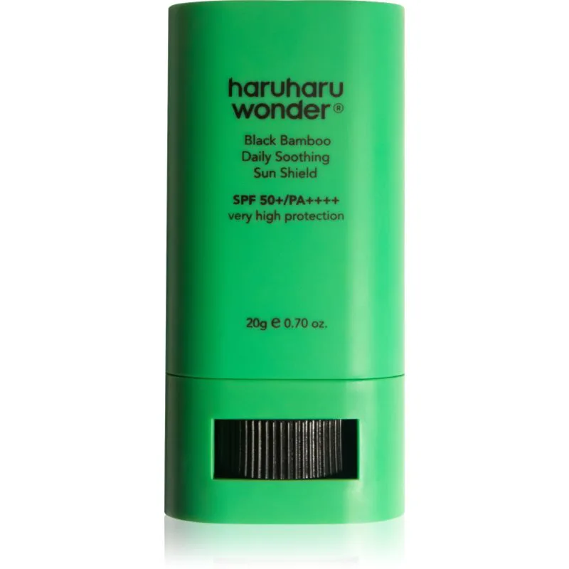 Haruharu Wonder Black Bamboo Daily Soothing Sun Shield αντηλιακή κρέμα σε στικ με καταπραϋντική δράση SPF 50+ 20 γρ