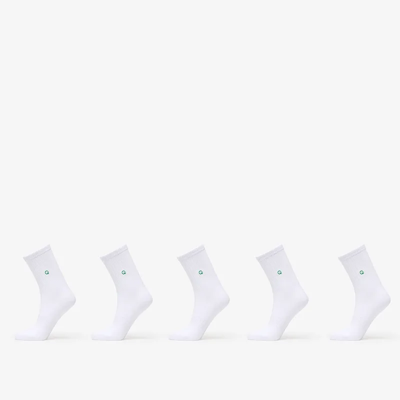Queens Essential Short Crew Socks 5-Pack White 39-42