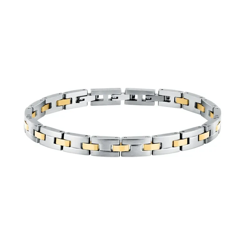Ανδρικό δίχρωμο βραχιόλι Trussardi Stainless Steel TJAXV08 TJAXV08 Ατσάλι