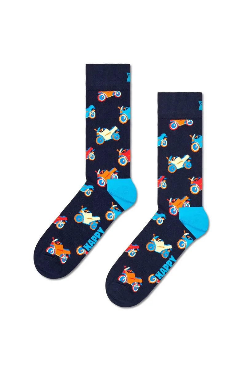 Happy Socks unisex κάλτσες "Motorbike" - P001618 Μπλε Σκούρο