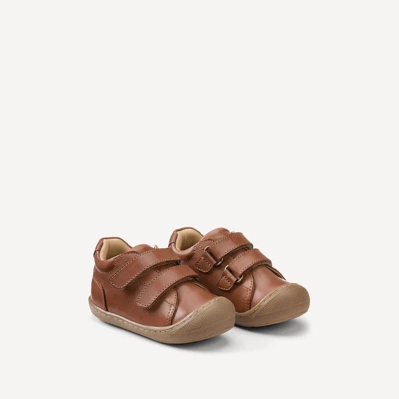 Δερμάτινα sneakers με διπλό σκρατς