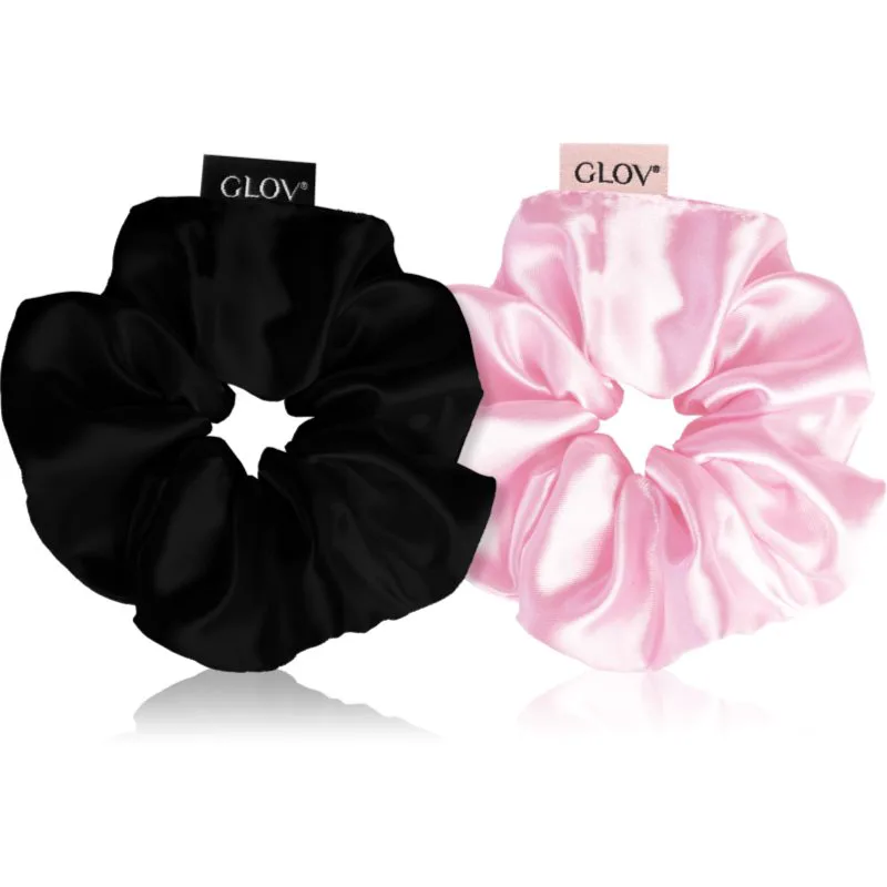 GLOV Scrunchies S λαστιχάκια για τα μαλλιά Pink/Black 2 τμχ