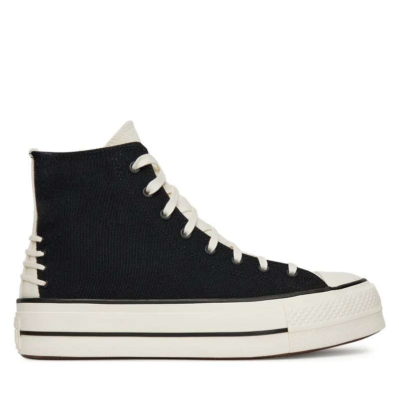 Sneakers Converse Chuck Taylor All Star Lift Platform Crafted Laces A12552C Μαύρο