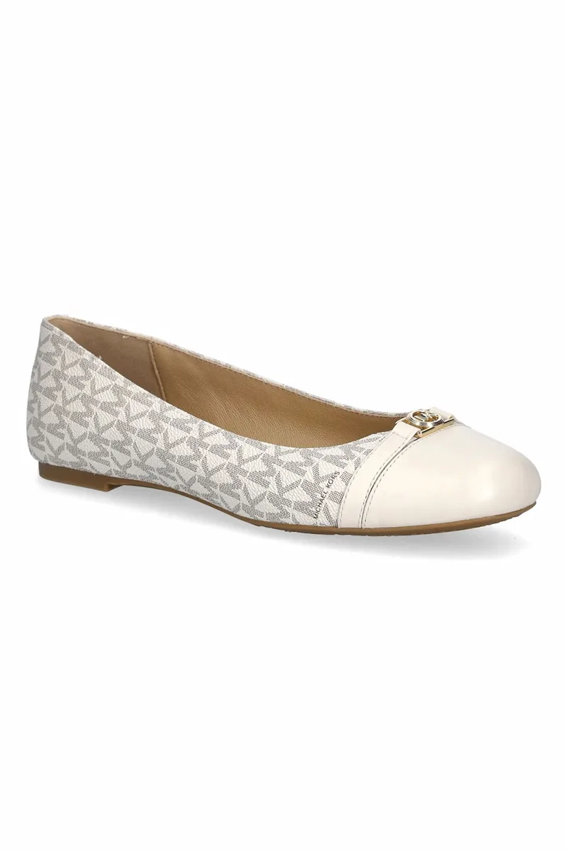 MICHAEL KORS ΠΑΠΟΥΤΣΙΑ ΜΠΑΛΑΡΙΝEΣ MANDY FLAT ALL OVER LOGO BANIΛΙΑ/ΜΠΕΖ