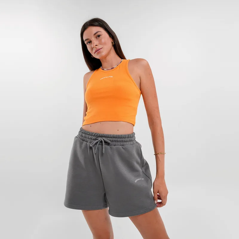 Ροζ Soda Sport Hanley Rib Γυναικεία Αμάνικη Μπλούζα (9000190083_2817)