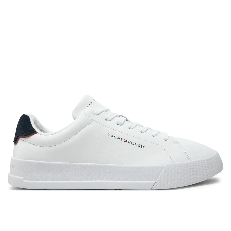 Ανδρικά Δερμάτινα Sneakers Tommy Hilfiger FM0FM05367 0LD Λευκά