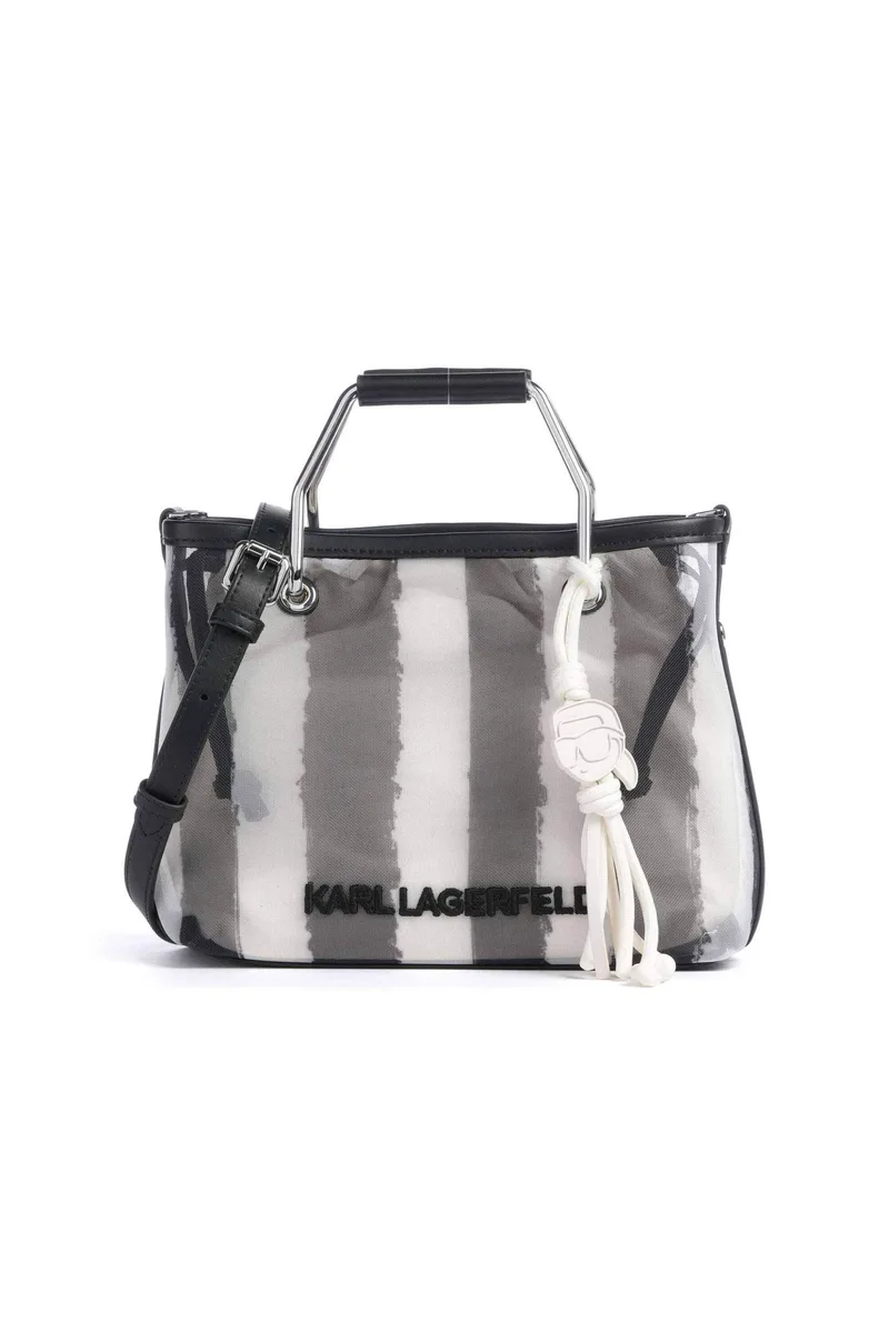 Karl Lagerfeld γυναικεία τσάντα tote "Ikon Mesh Small" - B2W30074 Μαύρο
